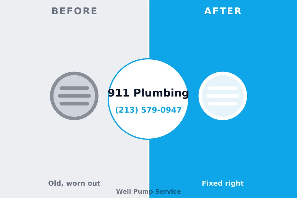 Before and after: plumbing repair St. Peter, WI